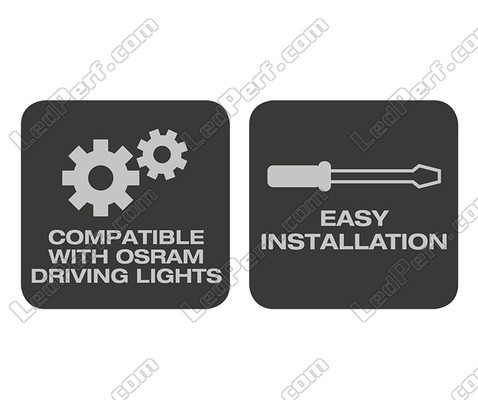 Suporte Osram LEDriving® LICENSE PLATE BRACKET AX instalação fácil e compatível com todas as iluminações Osram da gama LEDriving .
