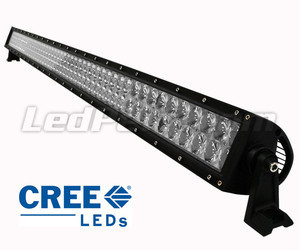 Barra LED CREE 4D Fila Dupla 300W 27000 Lumens para 4X4 - Camião - Trator