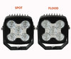 Farol adicional LED Quadrado 50W CREE para 4X4 - Quad - SSV Spot VS Flood