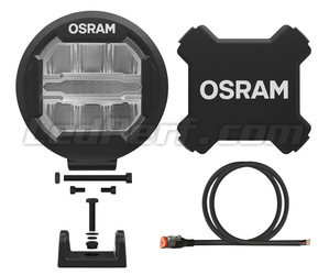 Farol adicional LED Osram LEDriving® ROUND MX180-CB com acessórios de montagem