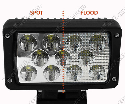 Farol adicional LED Retangular 33W para 4X4 - Quad - SSV Spot VS Flood