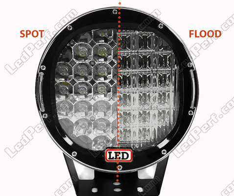 Luz de trabalho LED Redondo CREE 185W para 4X4 - Camião - Trator Spot VS Flood