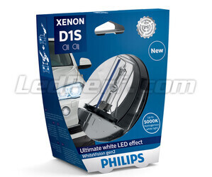 Lâmpada Xénon D1S Philips WhiteVision Gen2 +120% 5000K - 85415WHV2S1