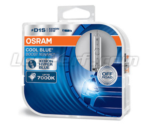 Lâmpadas Xénon D1S Osram Xenarc Cool Blue Boost 7000K ref: 66140CBB-HCB em embalagens de 2 lâmpadas
