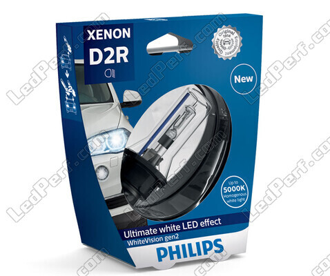Lâmpada Xénon D2R Philips WhiteVision Gen2 +120% 5000K - 85126WHV2S1