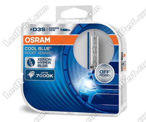 Lâmpadas Xénon D3S Osram Xenarc Cool Blue Boost 7000K ref: 66340CBB-HCB em embalagens de 2 lâmpadas