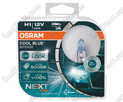 Par de lâmpadas Osram H1 Cool blue Intense Next Gen LED 5000K