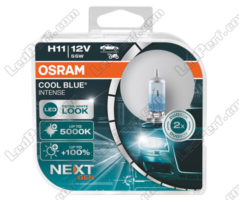 Par de lâmpadas Osram H11 Cool blue Intense Next Gen LED 5000K