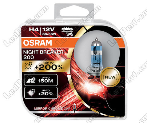 Lâmpadas H4 OSRAM Night Breaker® 200 - 64193NB200-HCB -Duo Box