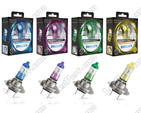 Lâmpadas Philips H7 ColorVision - Azul, violet, amarelo ou verde -
