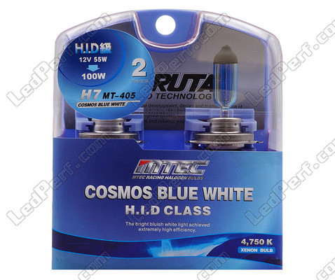 Pack de 2 lâmpadas H7 MTEC Cosmos Blue - Branco xénon