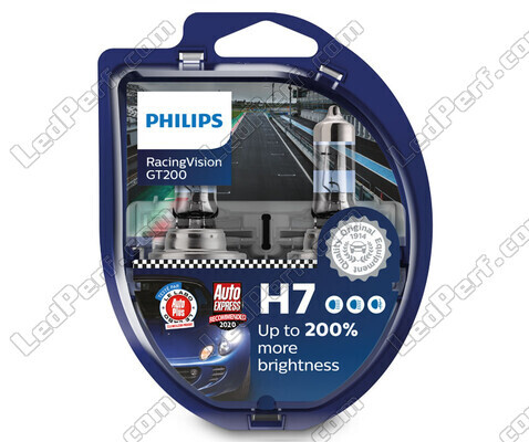 Pack de 2 Lâmpadas H7 Philips RacingVision GT200 55W +200% - 12972RGTS2