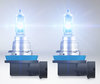 Lâmpadas halógenas H8 Osram Cool Blue Intense NEXT GEN produzindo iluminação com efeito LED