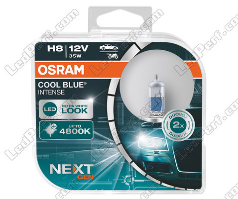 Par de lâmpadas Osram H8 Cool blue Intense Next Gen LED 4800K