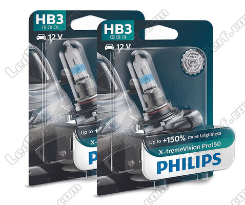 Pack de 2 lâmpadas HB3 Philips X-tremeVision PRO150 60W - 9005XVPB1