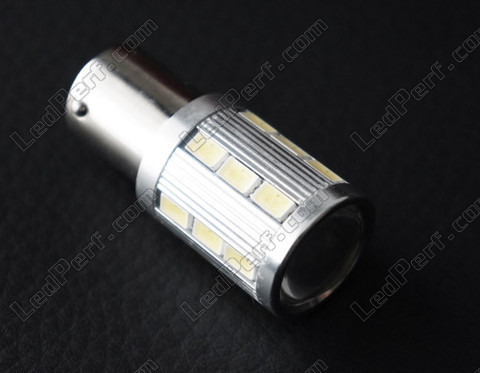 LED P21/5W maginifier alta potência com lupa para Luzes de circulação diurna diurnos e Luz de marcha atrás