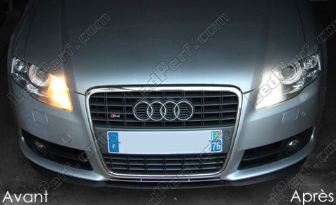 LED Luzes de circulação diurna Diurnos LED P21W Audi A4 B7