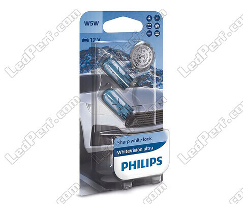 Pack de 2 lâmpadas W5W Philips WhiteVision ULTRA - 12961WVUB2