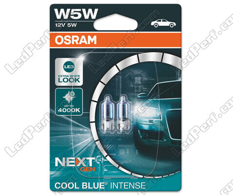 Par de lâmpadas Osram W5W Cool blue Intense Next Gen LED 4000K