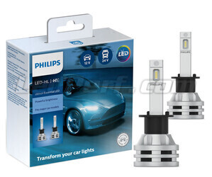 Kit de lâmpadas LED H1 PHILIPS Ultinon Essential LED - 11258UE2X2