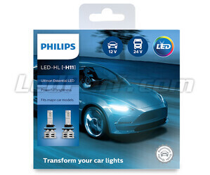Kit de lâmpadas LED H11 PHILIPS Ultinon Essential LED - 11362UE2X2