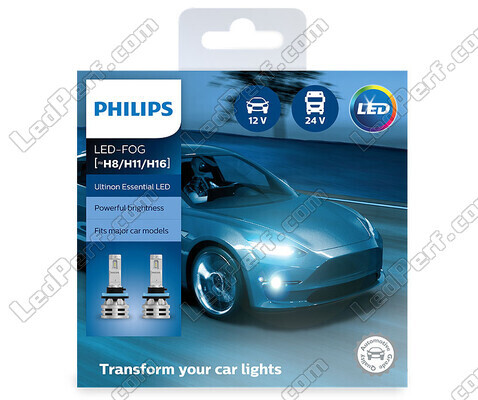 Kit de lâmpadas LED H16 PHILIPS Ultinon Essential LED - 11366UE2X2