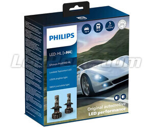Kit de lâmpadas H4 LED PHILIPS Ultinon Pro9100 +350% 5800K - LUM11342U91X2