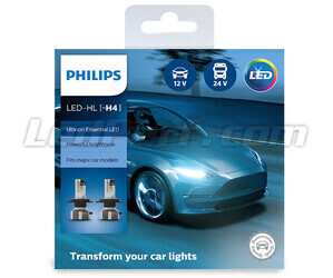 Kit de lâmpadas LED H4 PHILIPS Ultinon Essential LED - 11342UE2X2