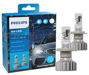 Kit Lâmpadas LED H4 Philips ULTINON Pro6000 Homologadas - 11342U6000X2