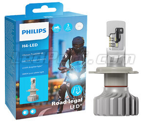 Lâmpada de moto H4 LED Philips ULTINON Pro6000 Homologada - 11342U6000X1