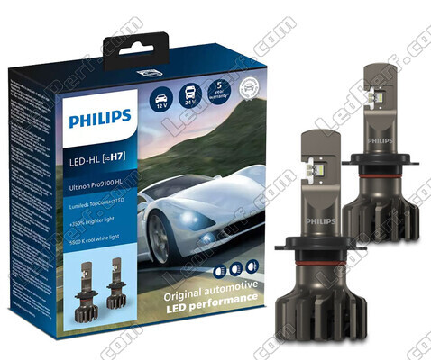 Kit de lâmpadas H7 LED PHILIPS Ultinon Pro9100 +350% 5800K - LUM11972U91X2