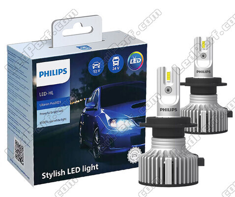 Kit de lâmpadas LED H7 PHILIPS Ultinon Pro3021 - 11972U3021X2