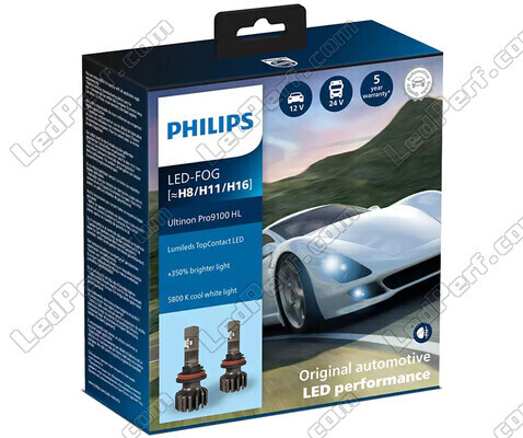 Kit de lâmpadas H8 LED PHILIPS Ultinon Pro9100 +350% 5800K - 1LUM11366U91X2