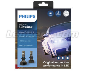 Kit de lâmpadas HB3 (9005) LED PHILIPS Ultinon Pro9000 +250% 5800K - 11005U90CWX2