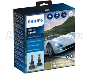 Kit de lâmpadas HIR2 LED PHILIPS Ultinon Pro9100 +350% 5800K - LUM11012U91X2