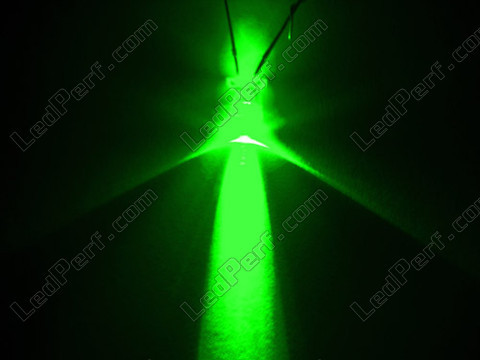 LED 3mm verde carro