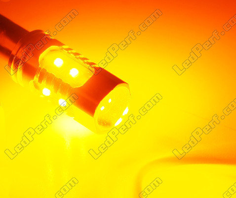 Lâmpada LED H21W Laranja LEDs Ao Pormenor LEDs H21W HY21W Casquilho BAY9S 12V
