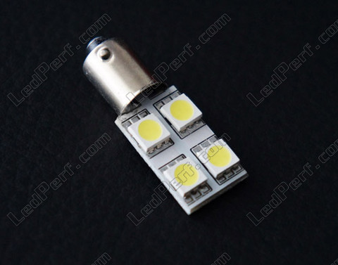 Lâmpada LED BAX9S H6W Rotation branco Efeito xénon