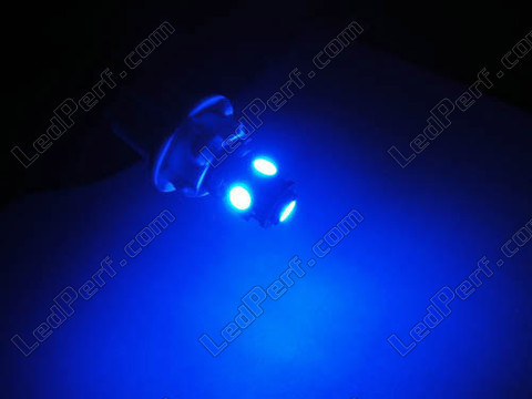 Lâmpada LED BAX9S H6W Xtrem azul Efeito xénon