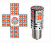 Lâmpada P21W LED alta potência Laranja LEDs R5W P21W P21 5W PY21W LEDs Laranja Casquilho BAU15S BA15S