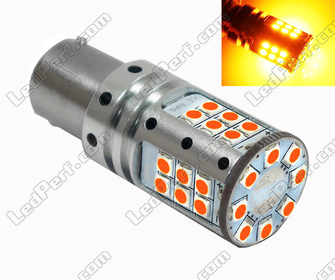 Lâmpada LED PY21W para piscas LEDs R5W PY21W P21 5W P21W LEDs Laranjas Casquilho BAU15S BA15S