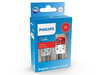 2x lâmpadas LED Philips P21W Ultinon PRO6000 - Vermelho - BA15S - 11498RU60X2