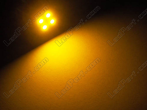 LED T10 Efficacity W5W a 5 LED Laranjas