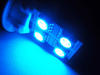 LED T10 W5W Rotation com iluminação lateral Azul