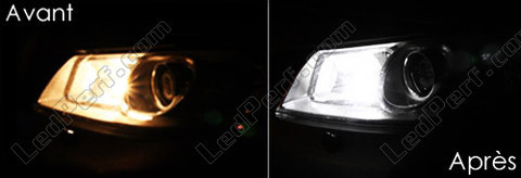 Luzes de presença (mínimos) LEDs (branco xénon) W5W T10 - Renault Megane 2