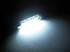 LED festoon Luz de Teto, Bagageira, porta-luvas, chapa de matrícula branco 42mm - C10W