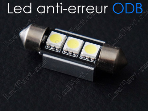 Lâmpada LED 37mm C5W Sem erro Odb - Anti-erro OBD Branco