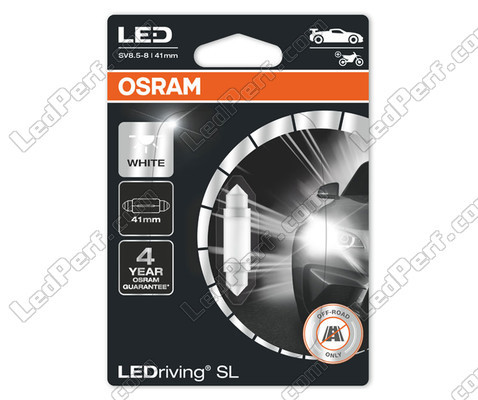 Lâmpada tubular/festoon LED Osram Ledriving SL 41mm C10W - White 6000K