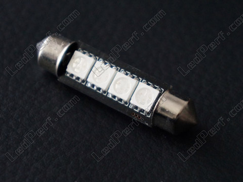 LED festoon Luz de Teto, Bagageira, porta-luvas, chapa de matrícula branco 42mm - C10W