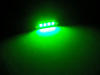 LED festoon Luz de Teto, Bagageira, porta-luvas, chapa de matrícula verde 42mm - C10W